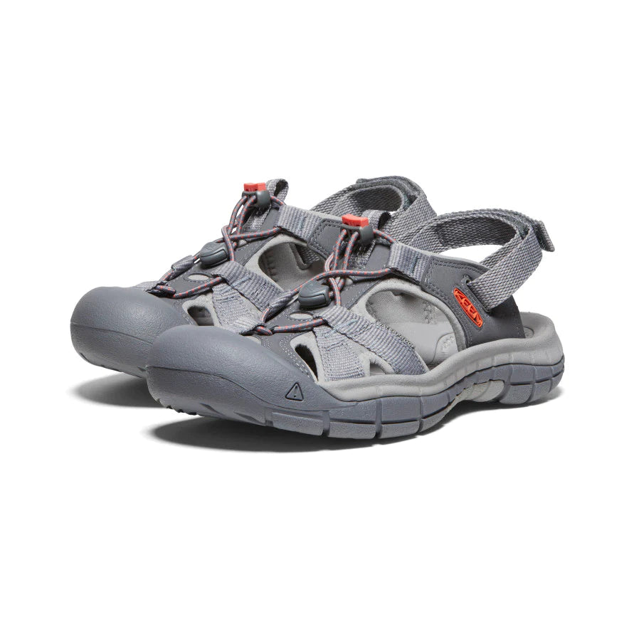 Women's Keen Ravine H2 Sandal Color: Steel Grey / Coral