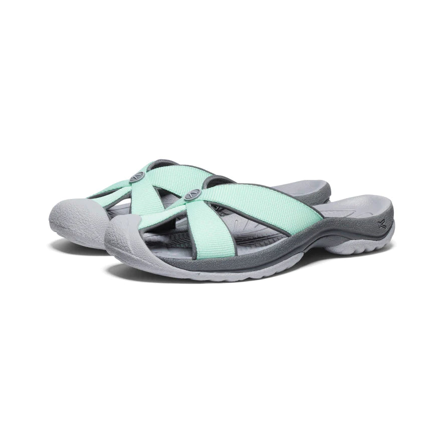 Women's Keen Bali Slide Sandal Color: Lichen / Steel Grey