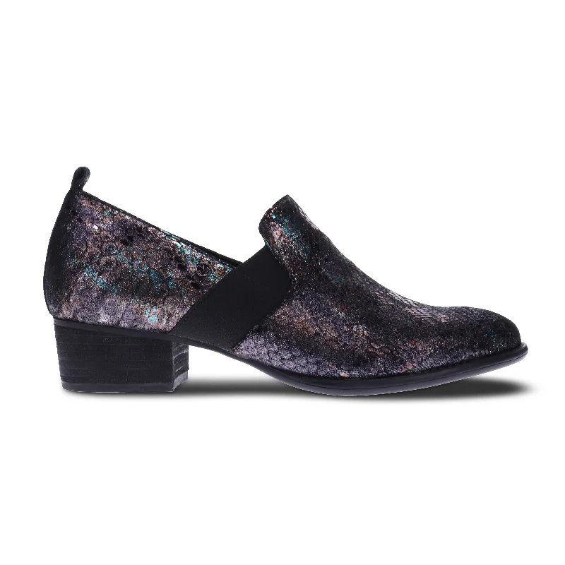 WOMEN'S REVERE BUDAPEST SLIP ON | METALLIC PYTHON