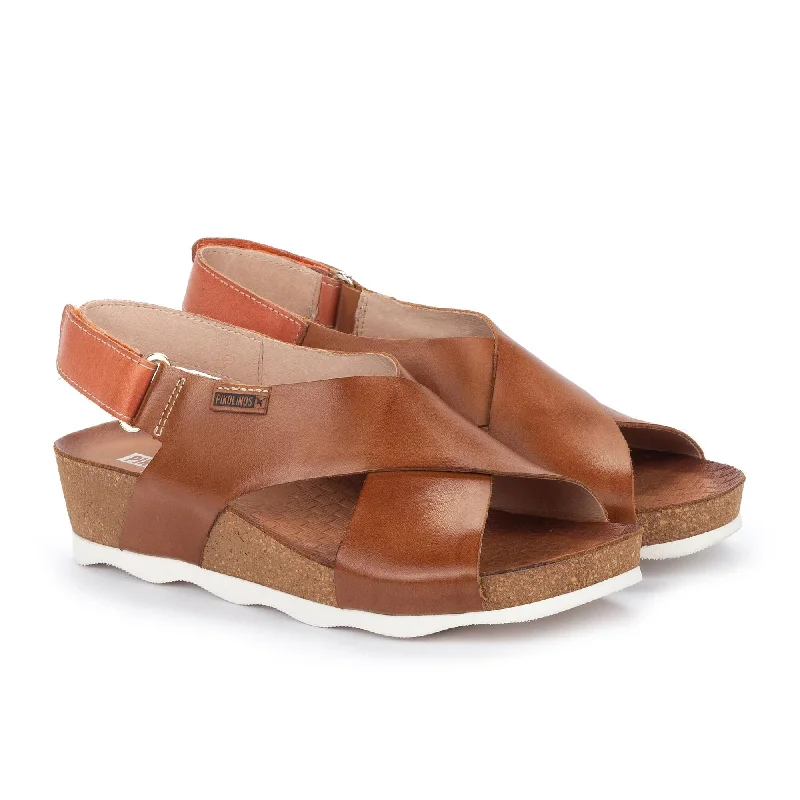 Women's Pikolinos Mahon Cross-strapped Sandal Color: Brandy