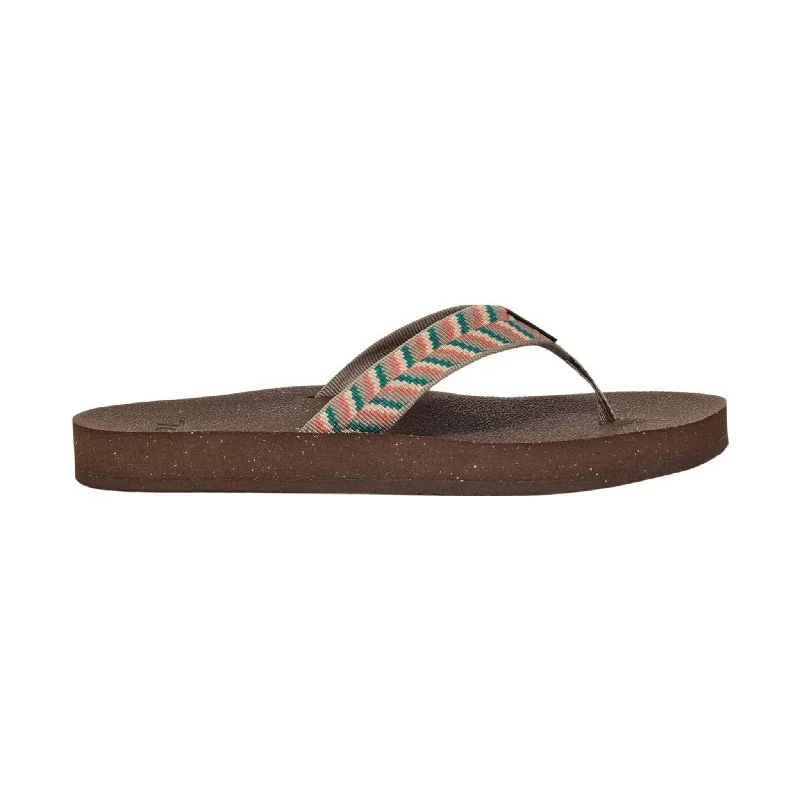 Teva Women's Reflip Flip Flop - Retro Geometric Neutral