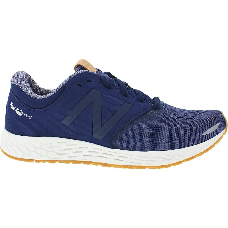 Women's New Balance WZANTON3 Fresh Foam Zante Running Shoes Vintage Indigo/Sea Salt Synthetic/Mesh