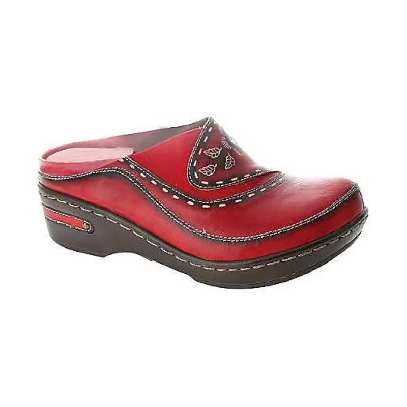 Spring Step L'artiste Women's Chino Clog - Red