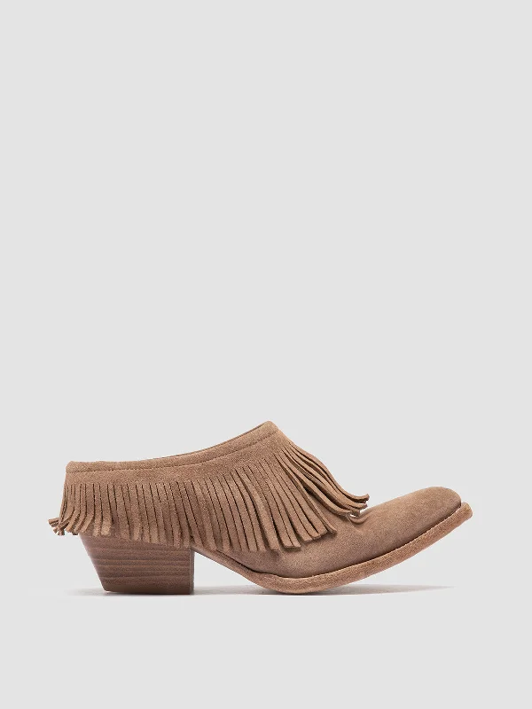 WANDA DD 108 Beige Suede Mule