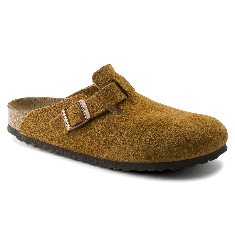 Birkenstock Women's Boston Soft Footbed Suede Leather Sandal