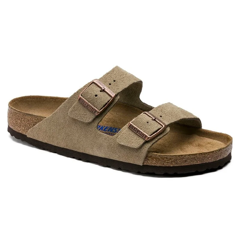 Birkenstock Women's Arizona Soft Footbed Suede Leather Sandal