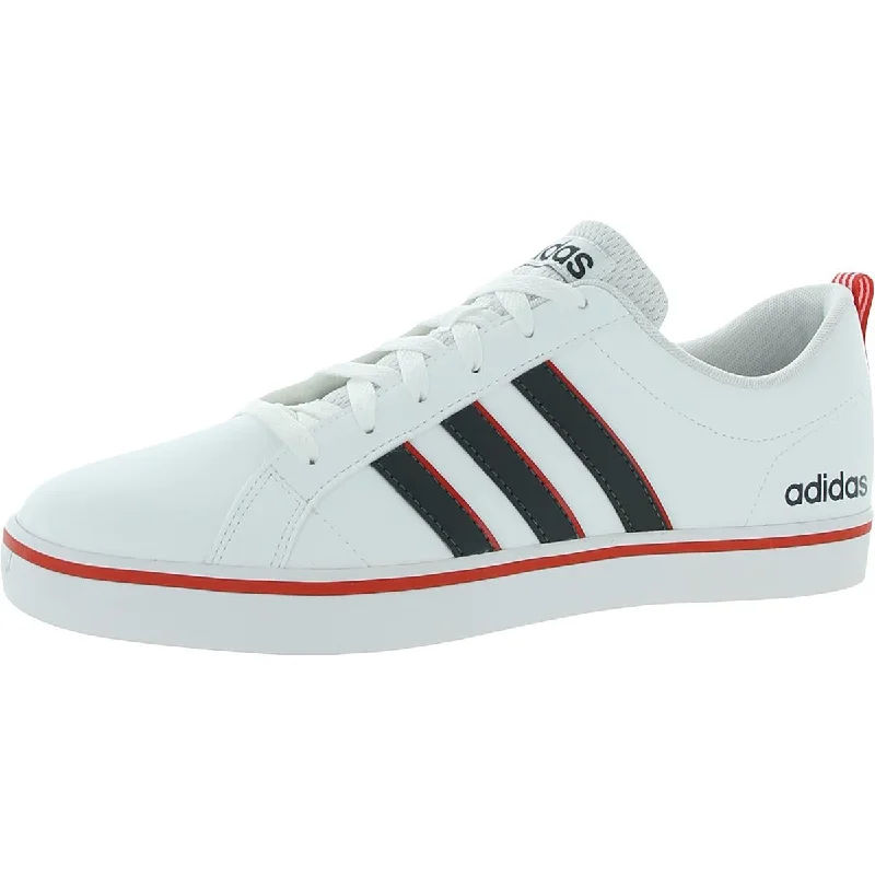 Adidas VS Pace Faux Leather Striped Athletic Lifestyle Sneakers