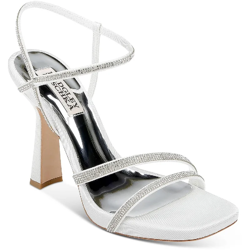 Badgley Mischka Womens Urbana Leather Strappy Pumps