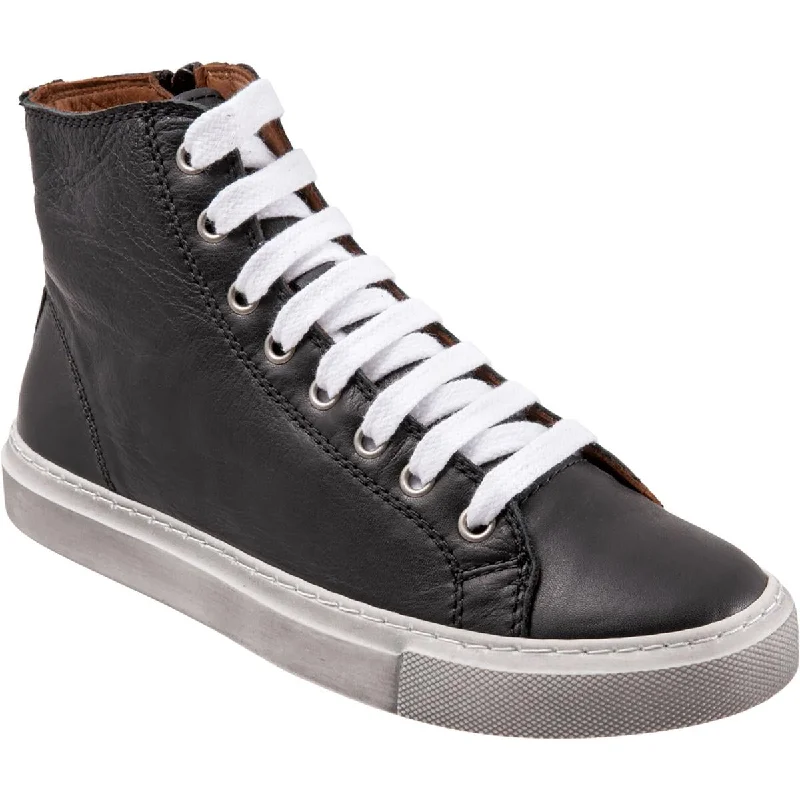 Bueno Womens Riley Zipper Leather Casual And Fashion Sneakers