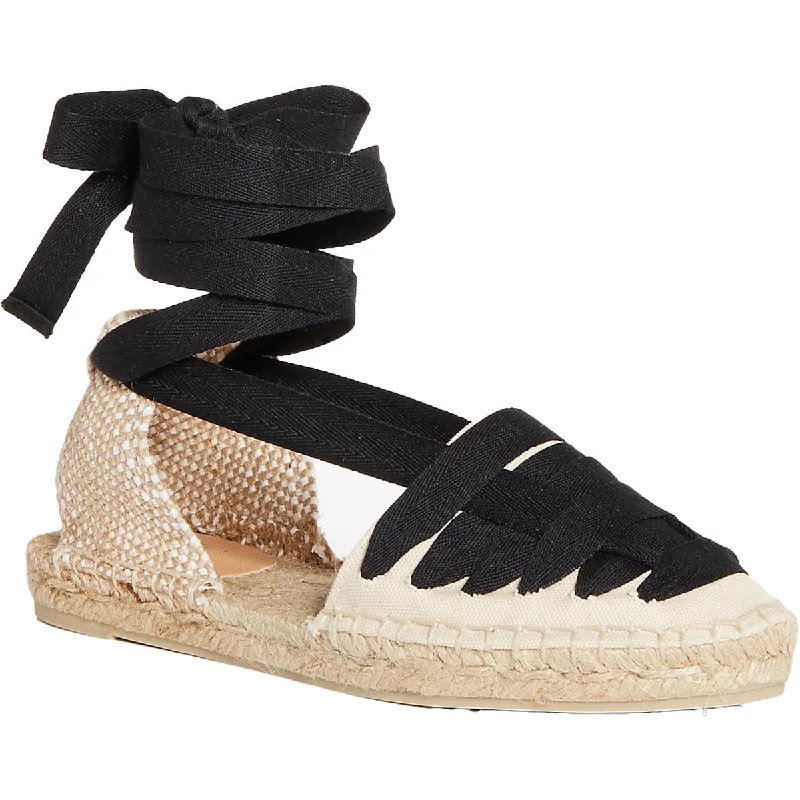 Castaner Womens Jean Slip On Laces Espadrilles