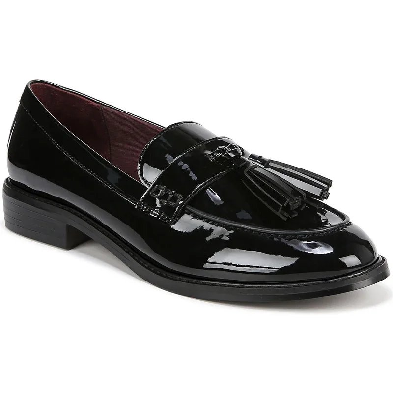 Franco Sarto Womens Carolyn Low Patent Slip On Loafers