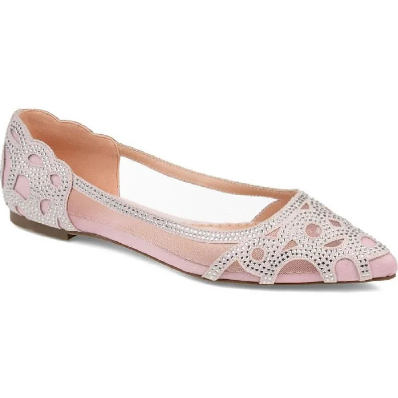 Journee Collection Womens Batavia Mesh Pointy-Toe Flats