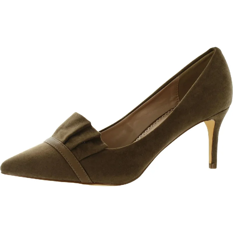 Journee Collection Womens Pointed Toe Ruffled Pumps