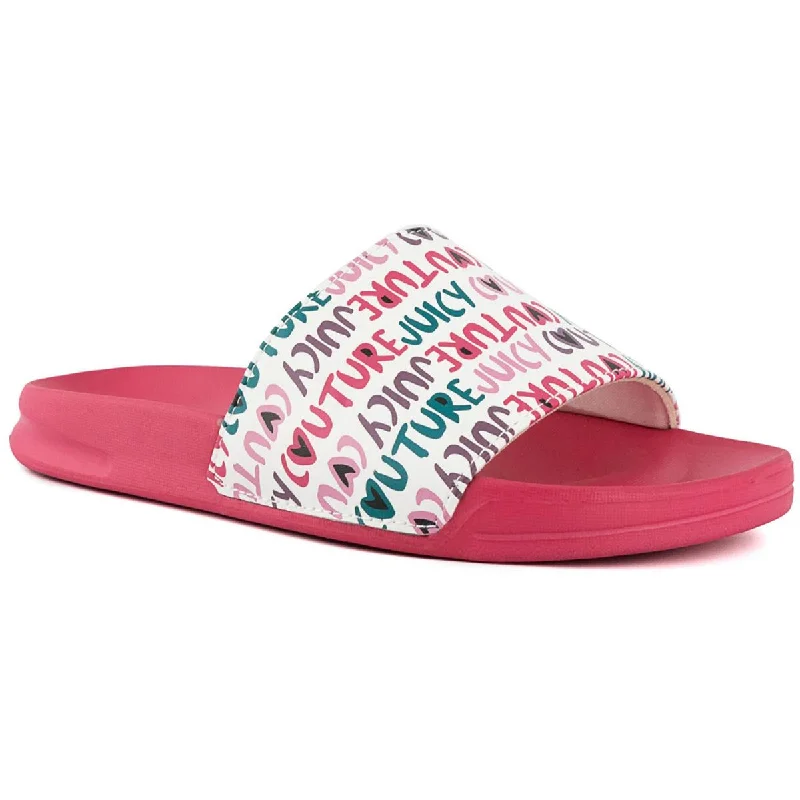 Juicy Couture Womens WHEELER Slip on Comfy Pool Slides