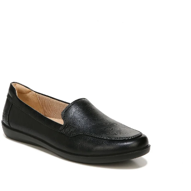 LifeStride Womens Nina Faux Leather Slip On Loafers