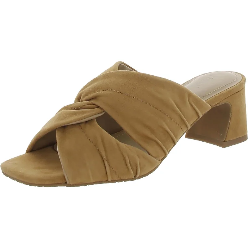 NYDJ Womens Griseld Suede Mule Heels