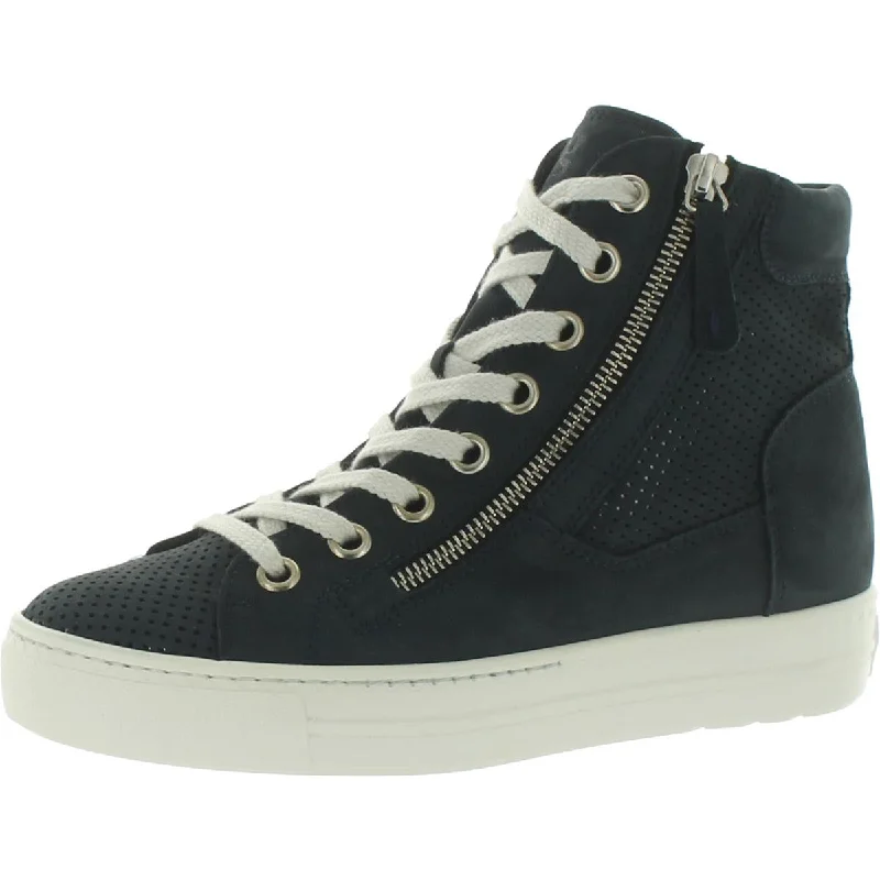 Paul Green Womens Mac  Leather Lifestyle High-Top Sneakers