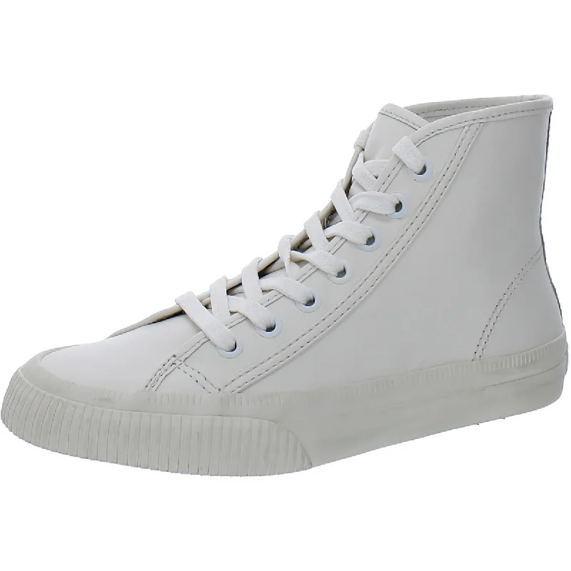 RE/DONE Womens 90s High Top Leather Lace-up Casual and Fashion Sneakers