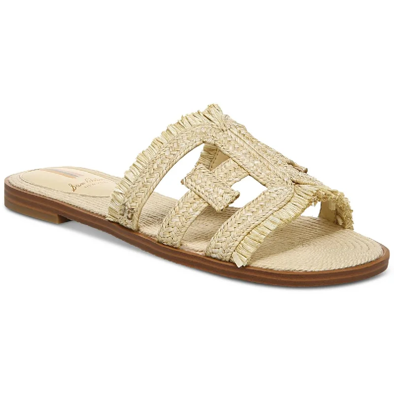 Sam Edelman Womens Bay Square Toe Flat Slide Sandals