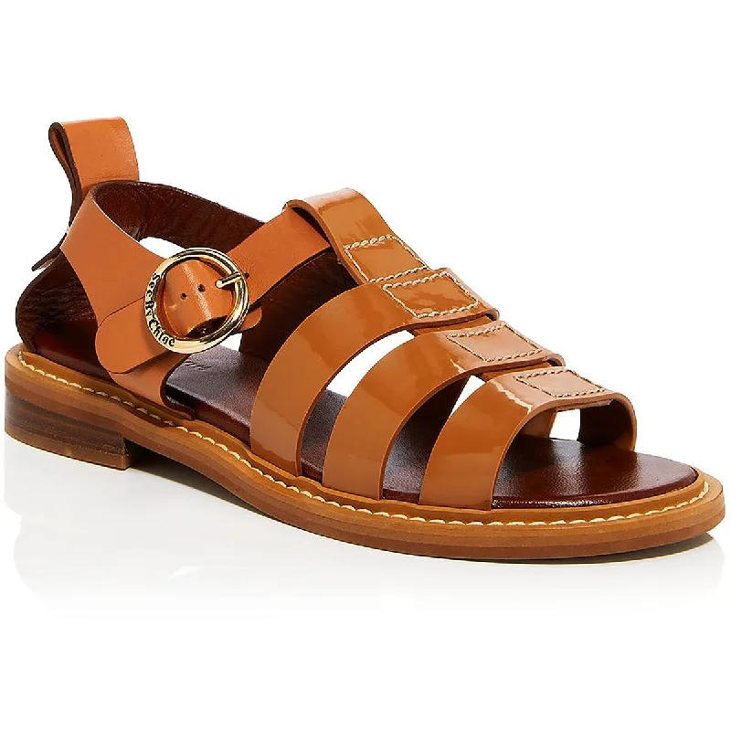 See by Chloe Womens Millye Leather Open Toe Fisherman Sandals