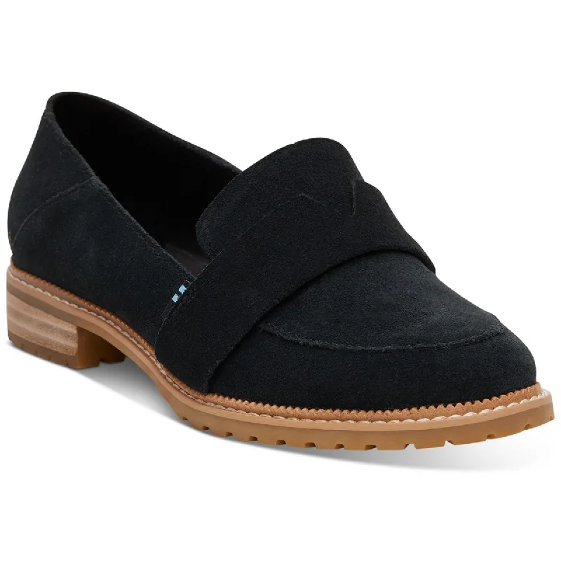 Toms Womens Mallory Suede Flat Loafers