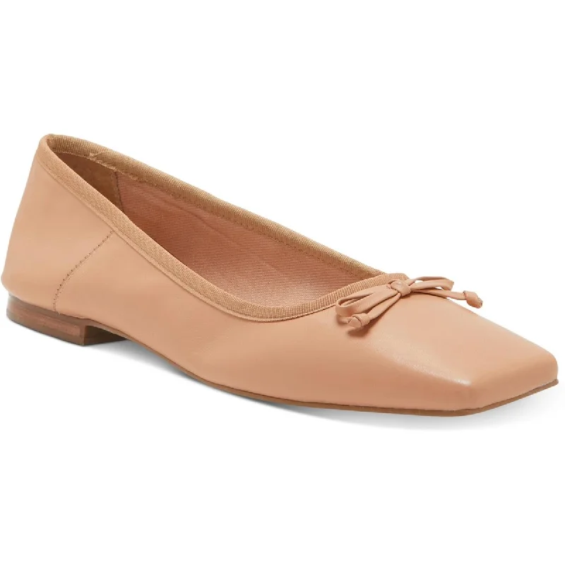 Vince Camuto Womens ELANNDO Leather Slip On Ballet Flats