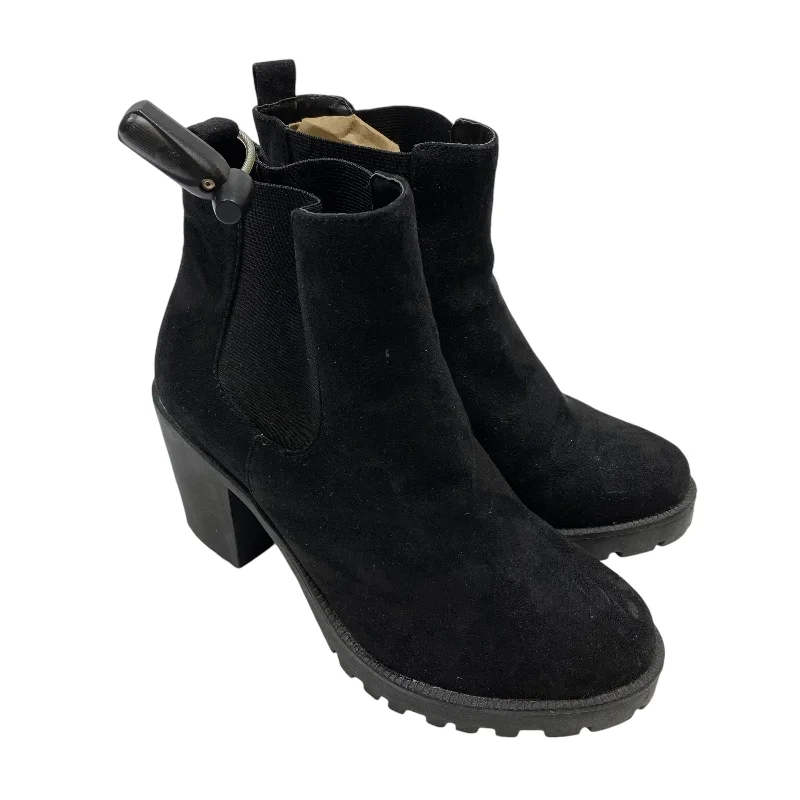 Boots Ankle Heels By London Rebel In Black, Size: 5.5