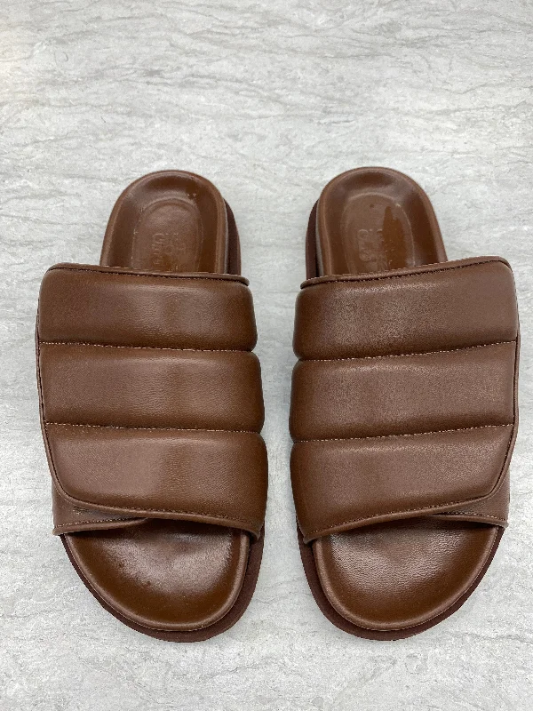 Brown Sandals Designer Cma, Size 8.5