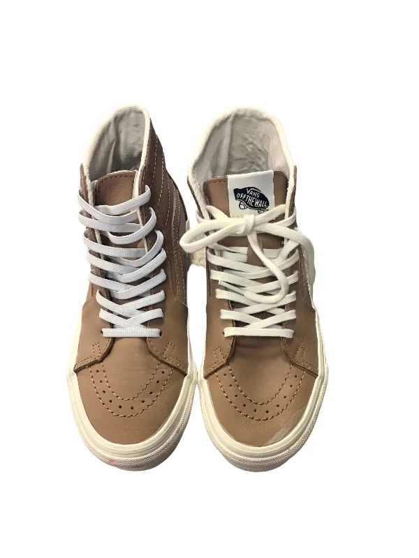 Brown Shoes Sneakers Vans, Size 6