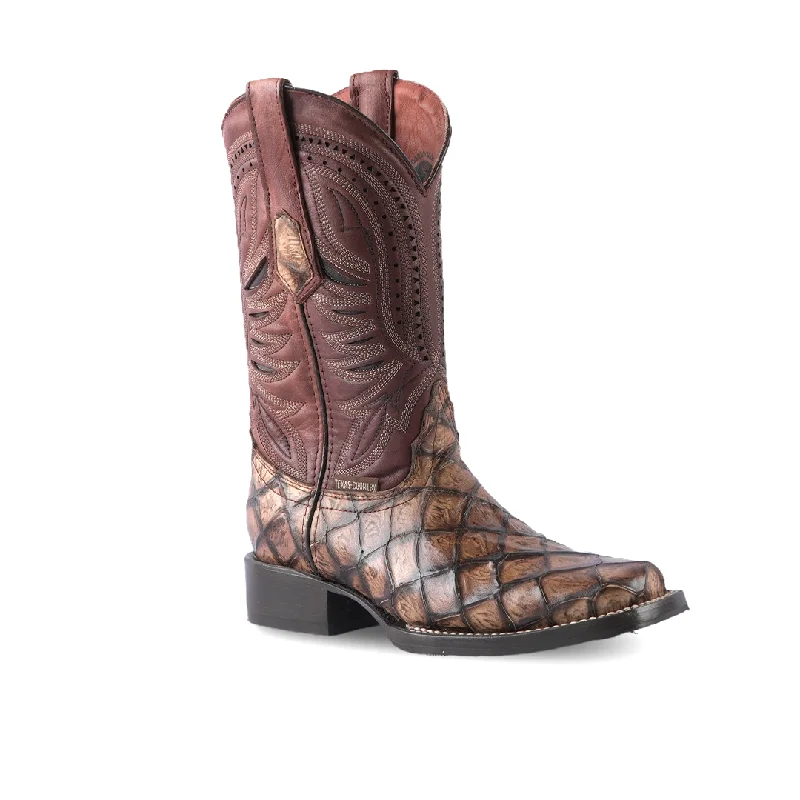 Texas Country Western Boot Pez Piraru Orix Mun Rodeo Toe E687